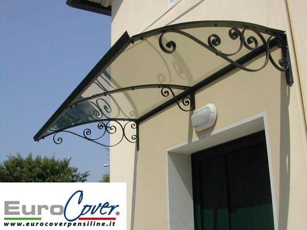 Pensilina stile Liberty - versione tecnica con dettagli e finiture